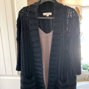 Ann Taylor Navy Cardigan